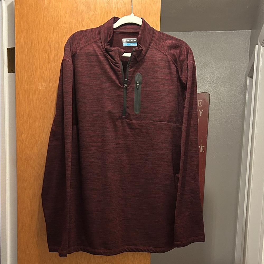 PGA Tour Maroon Quarter-Zip Pullover